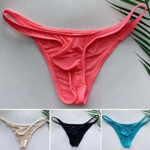 UNDUTTS SEXY MEN ENDÜCÜ BRIES BIKINI Pantolon Panties Düşük Bel Dikişsiz Buz İpek Katı Ultra Zarif Rahat Nefes Alabilir