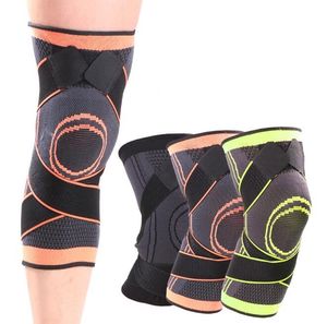 Sports Fitness Knitted Knee Support Pads Bandage Braces Elastic Nylon Compression Knitted Leg Sleeve for Basketball Tennis Protective kneepad