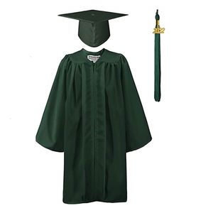 Kledingsets Graduation Gown Cap Kwastje Set 4 Stuks Unisex Graduation Matte Toga Set Koord Voor Bachelor Studenten Afstuderen 230601