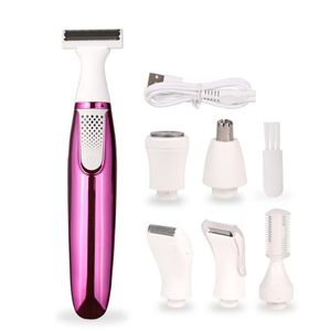 Epilator Electric Epilator for Women Facial Hair Removal Painless Eyebrow Trimmer Bikini Hair Shaving 6 In 1 Razor Kit Body Shaver