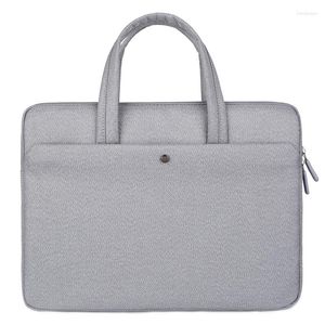 Briefcases Brand Waterproof Men Women 13-15.6 Inch Laptop Briefcase Business Handbag For Large Capacity