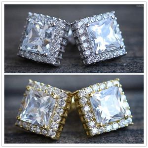 Stud Earrings Huitan Square-shaped Women's Piercing OL Style Daily Wear Versatile Female Accessories Top Quality Classic Jewelry