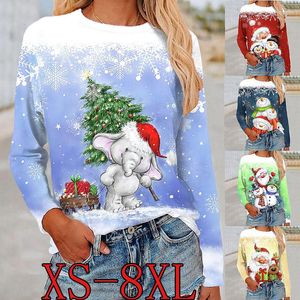 Women's T Shirts 2023 Women's Fashion Pullover T-Shirt Topps Autumn Long Sleeve Loose Casual Plus Size Top Clothing XS-8XL