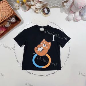 Designer-T-Shirts für Kinder, Jungen und Mädchen, Übergröße, lose USA-T-Shirt, T-Shirt, T-Shirt, Tops, klassischer Silikon-Buchstabe, Streetwear, Kinder, Baumwolle, Kleidung, High-Street-T-Shirt, Tops-Marke