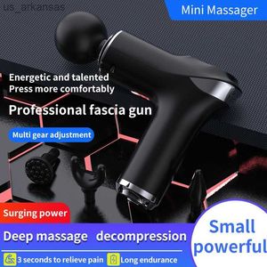 2022New Body Massager Basic Fascia Massage Gun運動療法筋肉マッサージポータブルインパクトリラクゼーションマッサージャーL230523