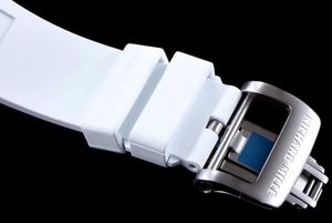 Designer de luxo Richrd Mileres RM023 Relógios Relógio de pulso Mens Mecânico MillesFully Movimento Automático Safira Espelho Borracha Watf XU7F7