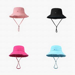 Chapéus de grife chapéu de pescador para mulheres boné desfiado senhoras menina guarda-sol chapéu moda praia bonés de sol várias cores
