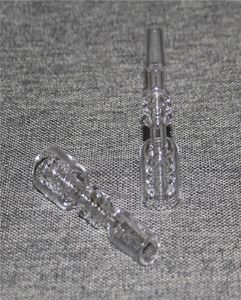 Hookahs Diamond Knot Quartz unhas Double Stack Stacker 10mm 18mm 14mm Masculino Feminino Elegante Design No Carb Cap presente Dad Rig1024543