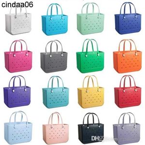 Shoulder Bags Punched Bogg Bag Waterproof Summer Water Park Sea Organizer Storage Handbags Large Women's Stock Beach Bags