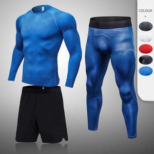 Herrspåriga gym Herrkörning Fitness Sportwear Athletic Physical Training Clothes Sports Sports Träning Jogging Rashguard Make J230601