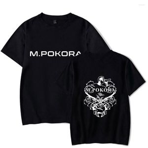 القمصان M للرجال M. Pokora Tshirt o-neck sweve women thirts tshirts streetwear streetwear harajuku tee 2023 hip hop style mapokora