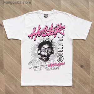 Camiseta Masculina Hellstar Sound Like Heaven Camiseta Masculina Feminina Streetwear Camiseta de Alta Qualidade 100% Casual Gótica de Manga Curta T230602