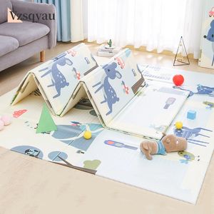 Speelmatten 200x180cm Babyspeelkleed Vouwen Antislip Puzzel Babymat Speelgoed voor kinderen Mat Kinderkamer Decor Activiteit Gym Kruipkussen 230601