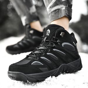 Outdoor Ankle Combat Boots Men New Hiking Shoes Casual Work Shoes Lightweight Non-slip Sport Shoes Fashion Male Footwear