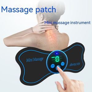 Massaging Neck Pillowws Portable Mini Electric Massager Cervical Massage Stimulator Pain Relief Health Care Intelligent Patch 230602