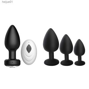 2022 vibrador anal sem fio para homens gay controle remoto silicone butt plug brinquedos sexuais para mulheres produtos adultos massageador de próstata 18 loja l230518
