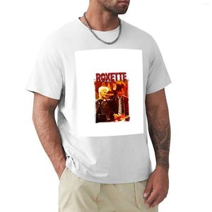 Polos Masculinos Roxette T-Shirt Manga Curta T Shirts Custom Graphics Shirt Anime Masculino Longo