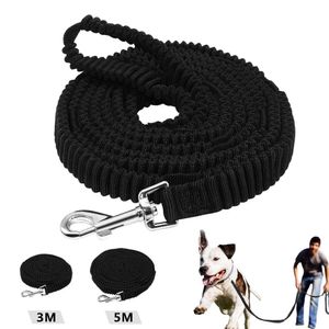 Trelas Nopull Dog Tracking Lead Leash Especial Design Antiderrapante Pet Long Strap com alça macia para treinamento diário correndo andando 3m 5m