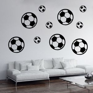 12pcs Footbal Futbol Duvar Sticker Su geçirmez Ev Dekoru Çocuklar İçin Odalar Oturma Odası Sanat Dekorasyon Yatak Odası Dekor