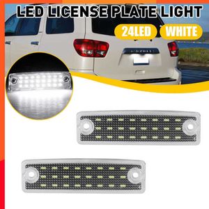 New 2pcs Bright LED 6000k White License Plate Tag Light License Plate Light Assembly for 1996-2022 Toyota 4Runner 2001-2022 Sequoia