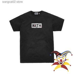 Мужские футболки 2023SS Kith Box Floral Classic Trub