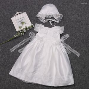 女の子のドレス2pcs生まれの洗礼ドレス1歳の誕生日服の幼児幼児幼児の女の子ブティック服