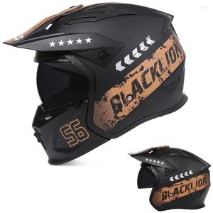 Caschi moto Ultimo Dot Ece Approvato Casco integrale da corsa Mento staccabile Casco Moto Motocross BLD Streetfighter