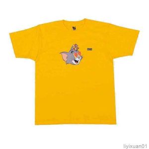 2022 SS High Tide Brand Men's T-shirts Kith Cat Mouse Tryckt kortärmad tecknad film för kvinnor Tee Cotton Shirts S091A1 L12D 1 XXKP