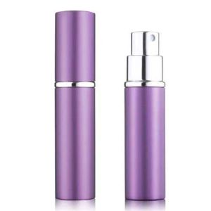 Dhgate VIP satıcı boş parfüm şişesi 5ml alüminyum anodize kompakt parfüm atomizör kokusu boş cam scentbottle