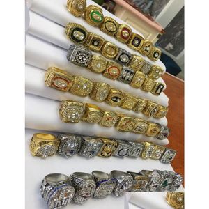 Klusterringar hela året Team Champions Championship Ring Souvenir Men Fan Gift grossist 2022 2023 Hip Hop Punk Fashion Jewelry Drop D DH7QJ