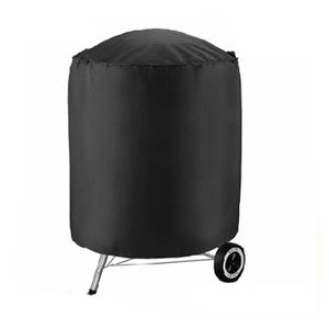 BBQ Tools Accessories BBQ Cover Outdoor Dust Waterproof Weber Heavy Duty Grill Cover Rain Protective outdoor Barbecue cover round bbq grill black 230601