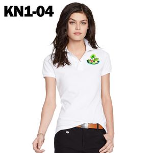 Camisas Button Polo Summer Damas Moda de manga curta Confortável poliéster respirável seca rápida Tops Digital Tops Golf Cirche Women