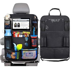 Bil Storage Back Seat Organizer Holder Waterproof Travel Back Bag Multi-Pocket Car Trucks SUVS Bilväska Säte Tillbehör Lagring LJ288G