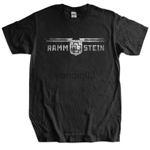 Men's T-Shirts Men Cotton T Shirt Summer Tops RAMSTEIN Germany Metal Band New T-Shirt Bigger Size Homme Black T-shirt drop shipping J230602