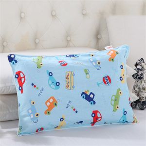 Pillows High Quality Cartoon Pillowcase Cotton Children Bed Pillow Cover 3858cm Latex Memory Baby Comfortable 230601