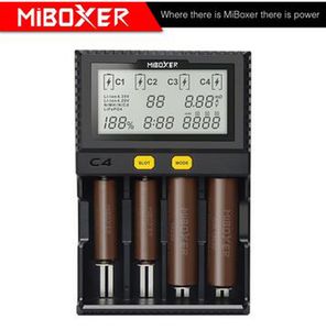 100% originale Miboxer C4-12 caricabatterie intelligente universale intelligente batterie al litio 4 slot ricarica rapida per Li-ion Ni-MH Ni-Cd 18650 21700 20700 18350