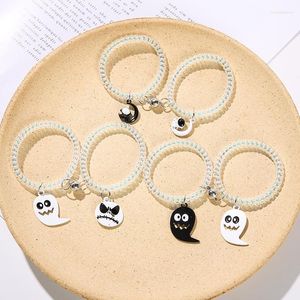 Link Bracelets European And American Fashion Fun Halloween Ghost Festival W Mouth Type Pendant Jewelry Bracelet