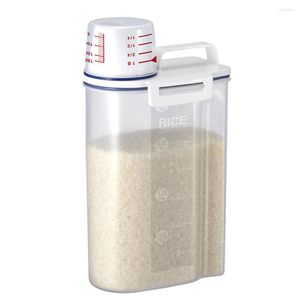 Förvaring flaskor ris container mat bevarande dispenser matsal el restaurang mjöl majs sojabönor korn tätning kan