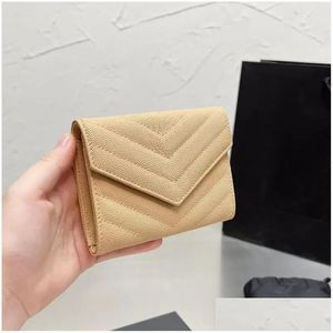 Highend Designer Portfer Women Shop Torba Letter Card Holder Ladies Monety torebki Flap Paftle Modna Allmatch Zabracza luksusowy clutc DH62R