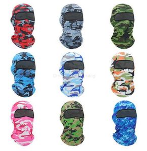 Camo Balaclava Kopfbedeckung Kappe CS taktische Jagd Motorrad Fahrrad Radfahren winddichte Kapuze Hut Kopfbedeckung Antistaub Winter Ski Halsbedeckung Maske