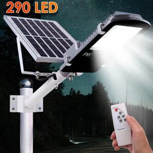 290LED SPLE SOLAR STREET LIGHT MED REMOTE CONTROL VATTOSKT OUTLIGT GARDEN SUNLIGHT HUS LED LIGHT