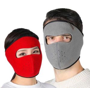 Autumn Winter Cycling Face Mask Warm Mask Men Women Thick Breathable Fleece Skiing Protection ear warmer Mask