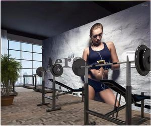 Bakgrunder Anpassad väggmålning 3D PO Bakgrund för sovrum Beauty Gym Yoga Cafe Bakgrund Heminredning Väggmålningar Väggar 3 D