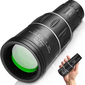 1pc Poderoso Telescópio Monocular, 16x52 Long Range HD Spotting Scope Super Zoom Monocular Mira Óptica Para Camping Pesca