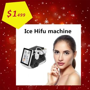 Scizer Cool Frozen HIFU Körperfettentfernung Konturierung Tragbares HIFU Ersetzen Sie 3,0 4,5 mm Wandlermaschine SMAS Körperschlankheit Hautstraffung Ultraschall Persönlich 7d