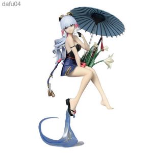 1pc 25cm Genshin Impact 2rd Kamisato Ayaka Sexy Anime Figure Sexy Girl Action Figure Adult Collectible Toys Birthday Cake Decor L230522