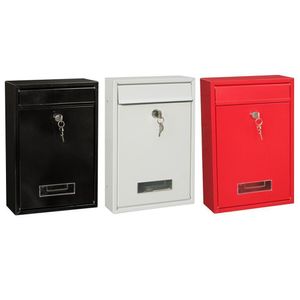Garden Decorations 40% s!!! Outdoor Lockable Wall Mounted Hanging Iron Post Letter Box Mailbox with Key 230603