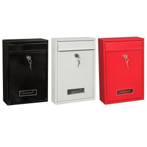 Trädgårdsdekorationer 40% S !!! Utomhuslåsbar väggmonterad hängande järn Post Letter Box Mailbox med nyckel 230603