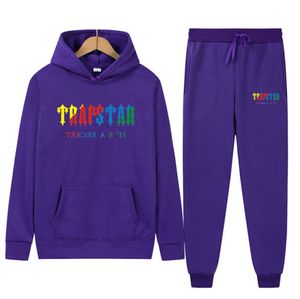 TRACJSUT TRAPSTAR BRAND DREKTOWANA SPORTSWEAR TAMINY 16 Kolory ciepłe dwa kawałki Ustaw luźne spodnie bluzy bluzy Jogging Leisure2023