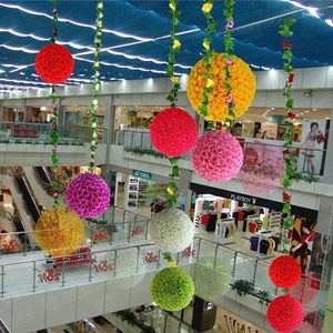 Dekorative Blumen im Großhandel, 20 Farben, 20 cm, Schleierkraut, Hochzeitsdekorationen, Seidenkuss-Pomander-Rosenbälle, Blumenstrauß